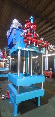 Automatische EPS-Formformmaschine Blau produziert geformtes Polystyrolschaumprodukt Ausrüstung